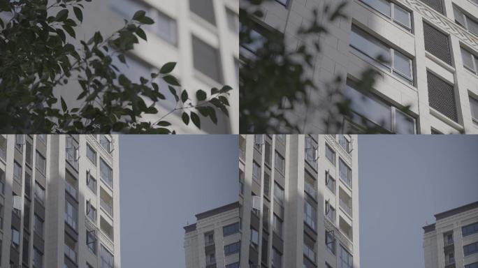4k地产广告楼体建筑意境空镜视频