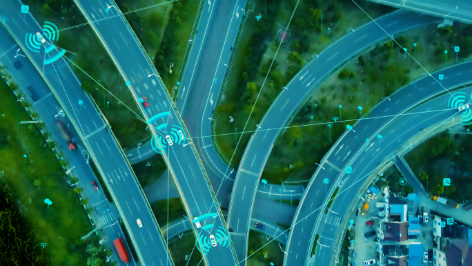 科技城市智慧交通4K