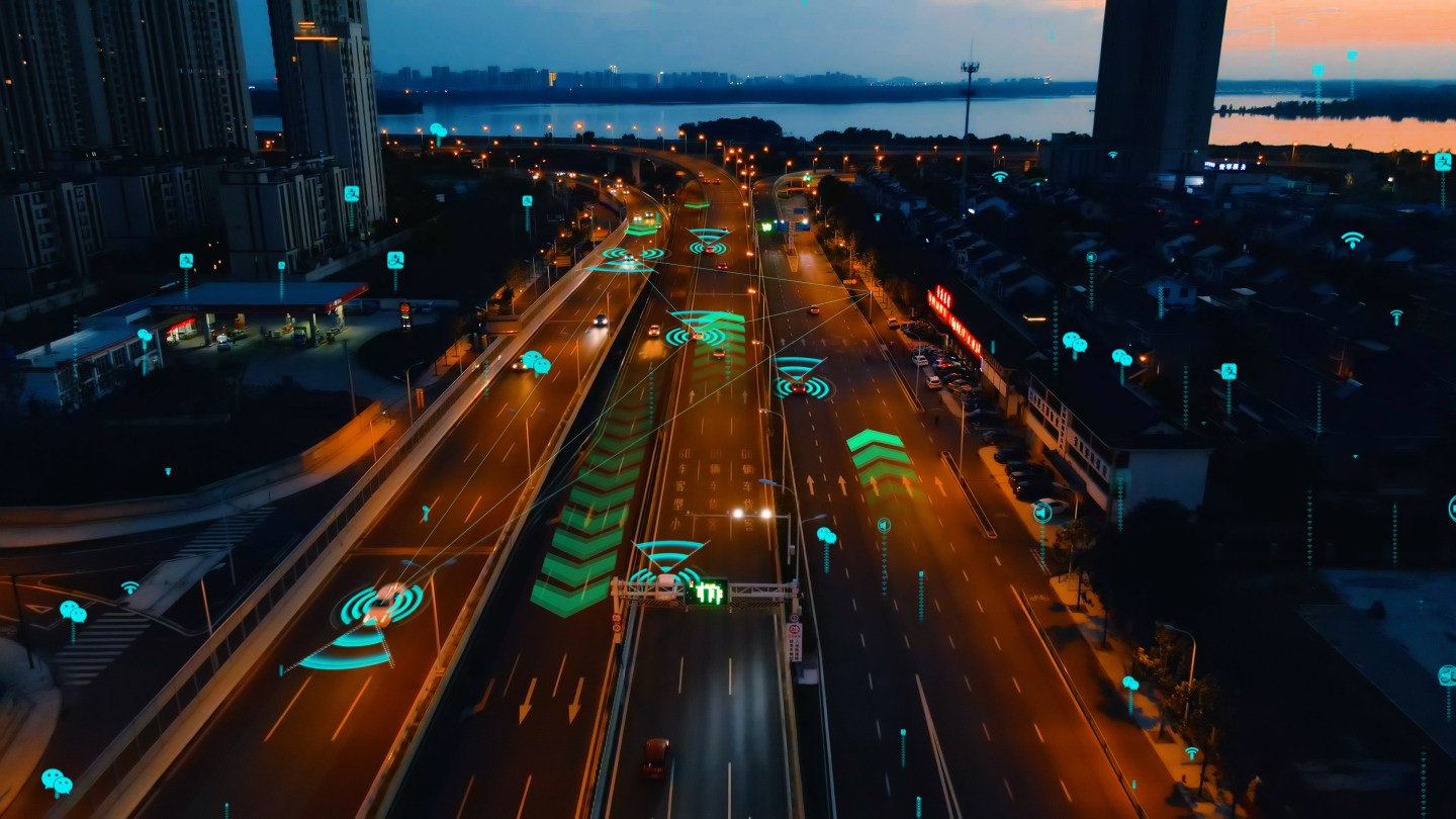 科技城市智慧交通4K