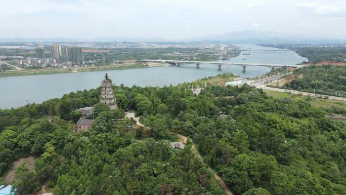 衡阳 珠晖区 茶山坳 珠晖塔 湘江