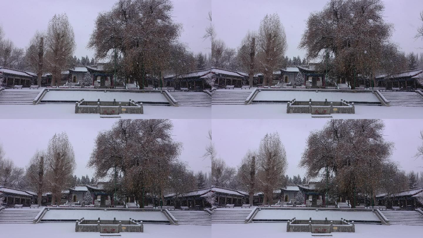 西汉酒泉胜迹飘雪