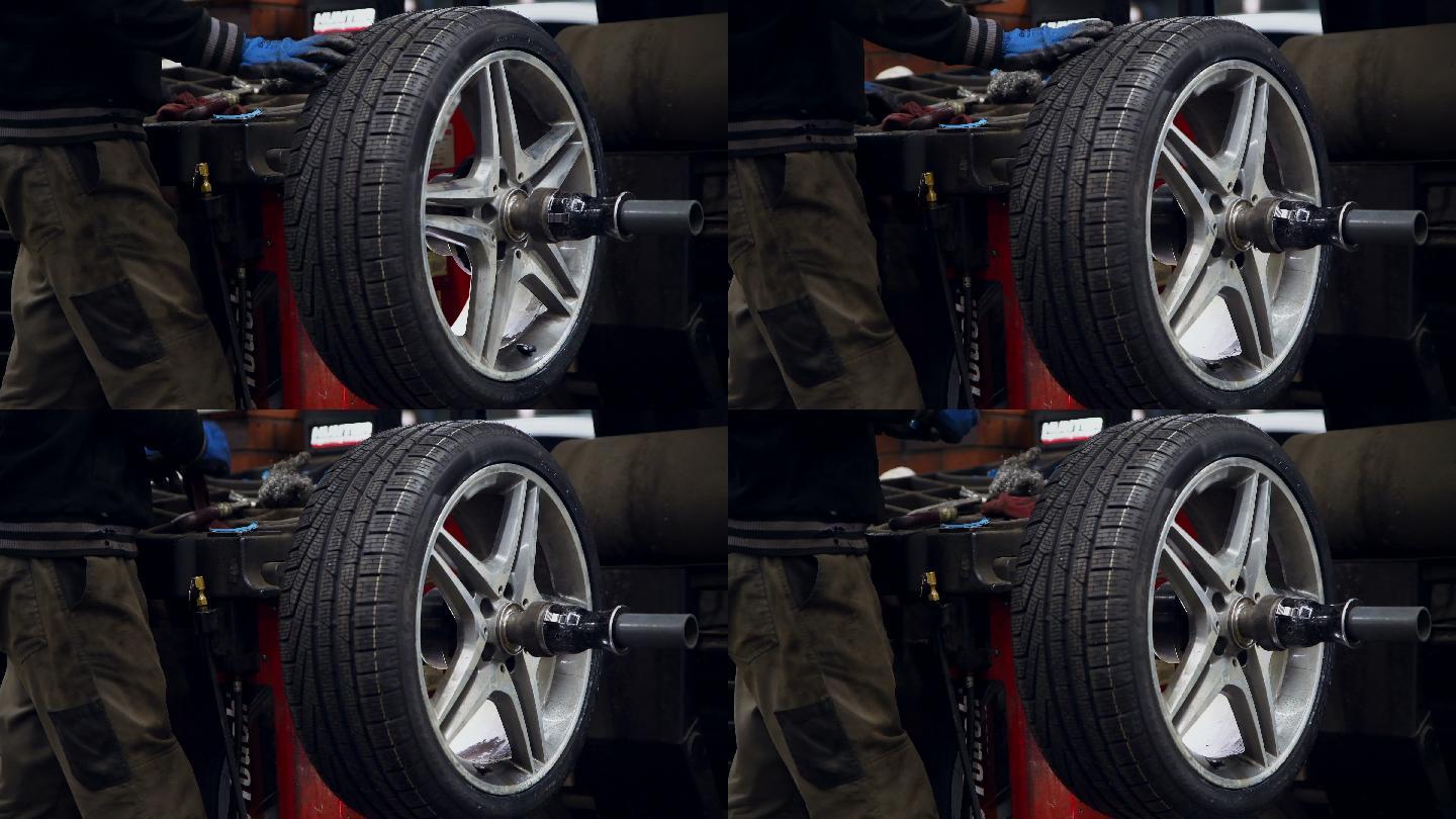 汽车轮胎维修动平衡调节扒胎测试汽修行业