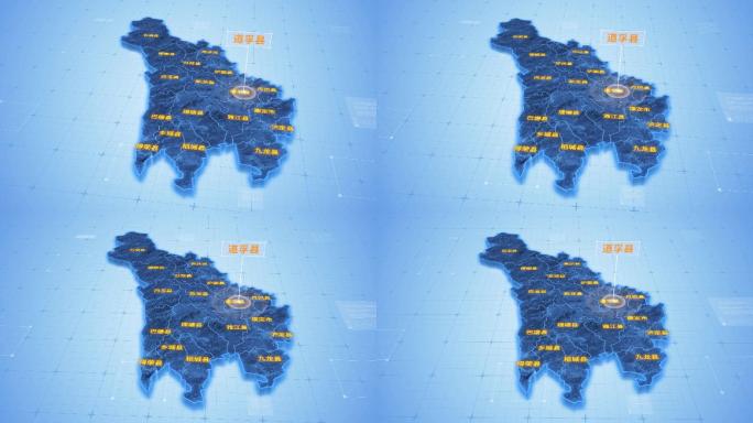 四川甘孜藏族自治州道孚县三维科技地图