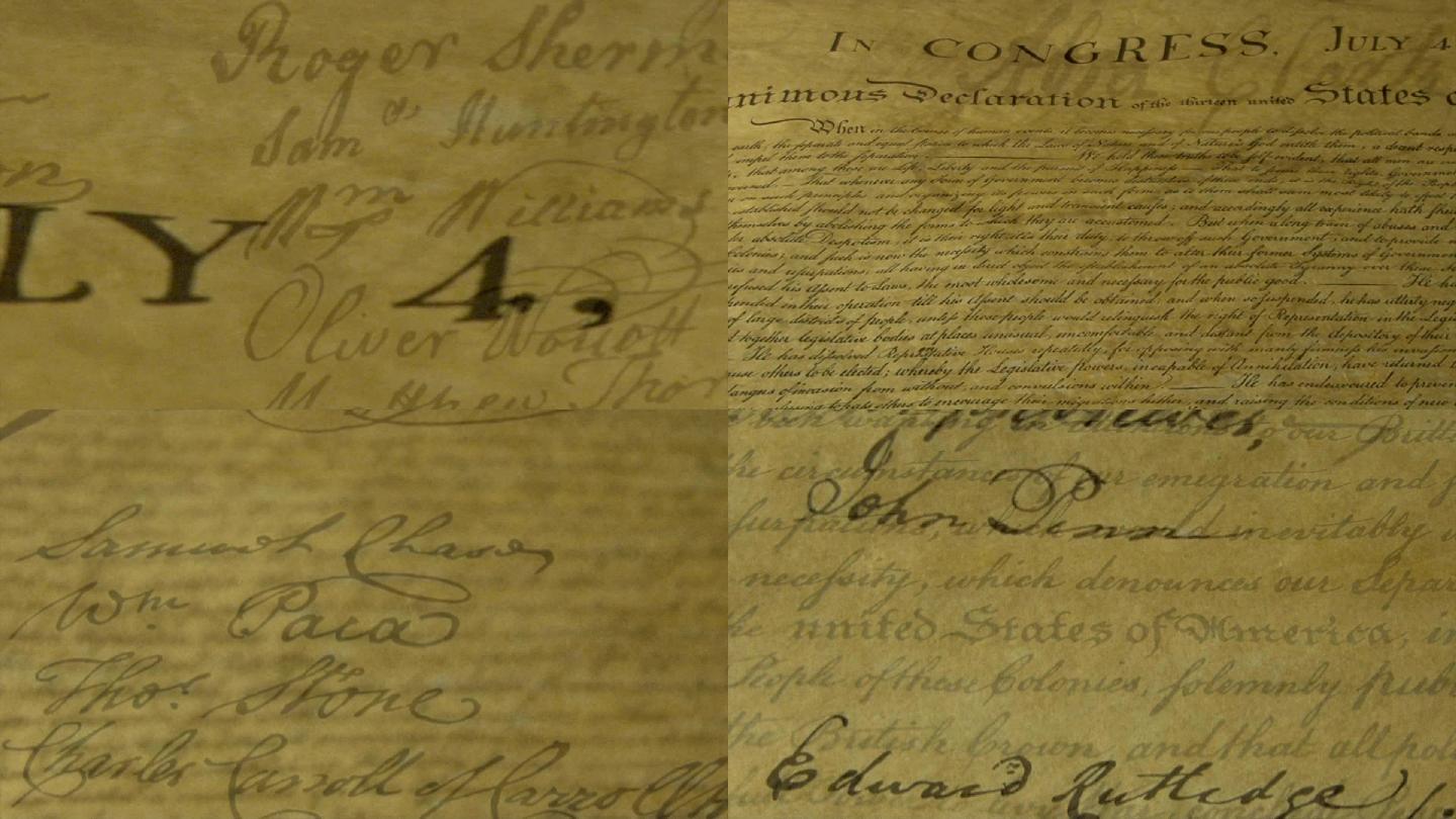 独立宣言美利坚1776年独立纪念日