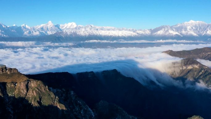 牛背山 云瀑 延时