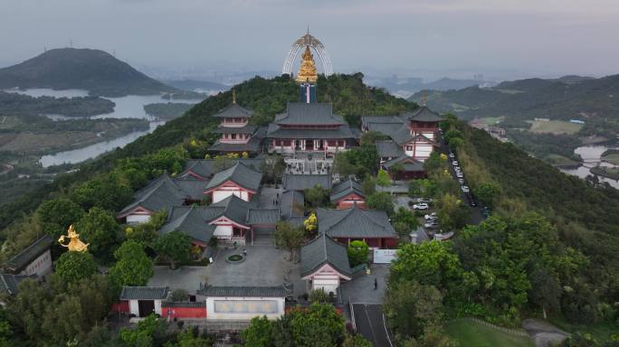 【正版5K素材】深圳大华兴寺四面观音视频