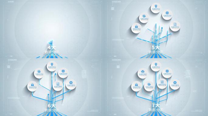 科技树状电路分支分类AE模板2