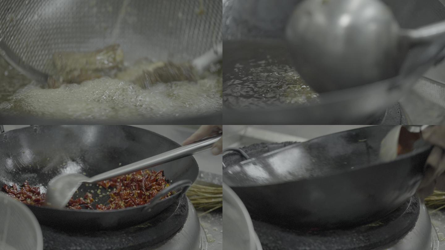 厨房炒菜做饭家常菜美食4k视频素材