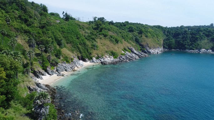 海岛海岸礁石沙滩大海泰国普吉岛