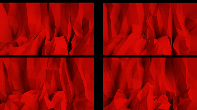 【4K时尚背景】红色几何三角抽象极简暖场