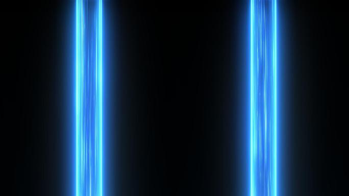 带通道-竖屏能量发射光柱射线HUD蓝色光