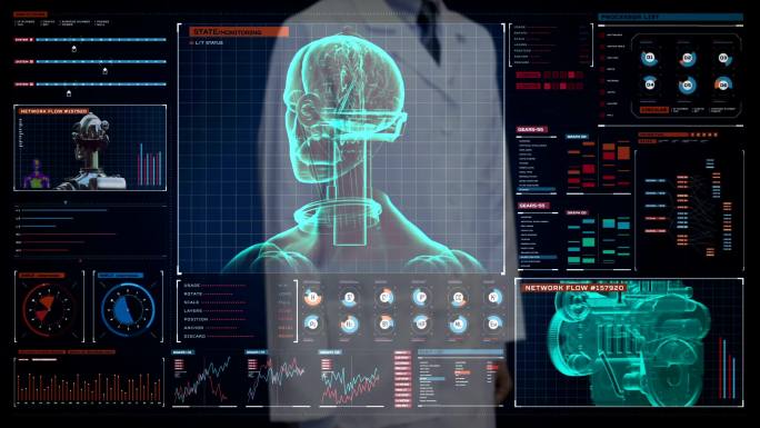 人工智能。科技UI医学脑科医学现代医学