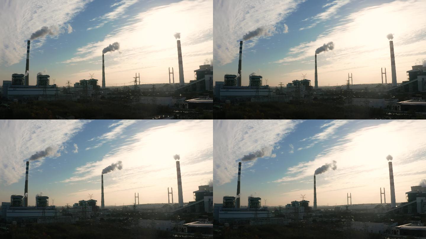 国家电控 上海发电厂 烟囱 电力  发电