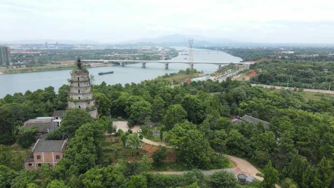 衡阳 珠晖区 茶山坳 珠晖塔 湘江