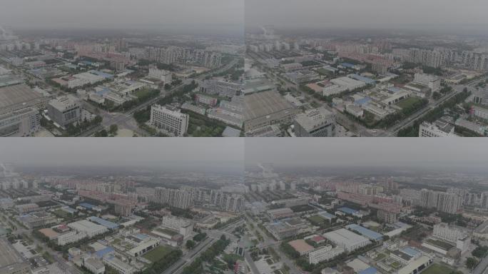 陕西杨凌城市环境航拍4K国家级高新区素材