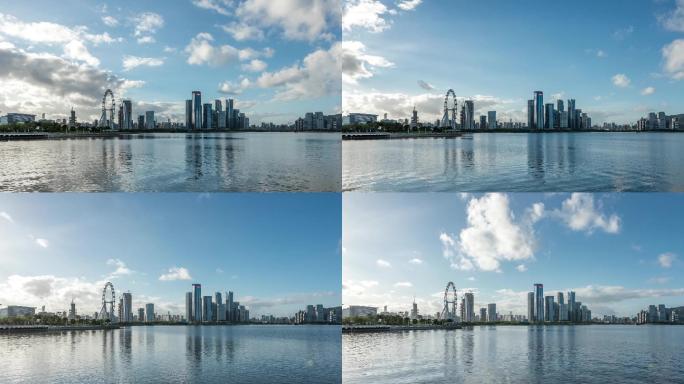前海深圳欢乐港湾日出：未来中国的曼哈顿