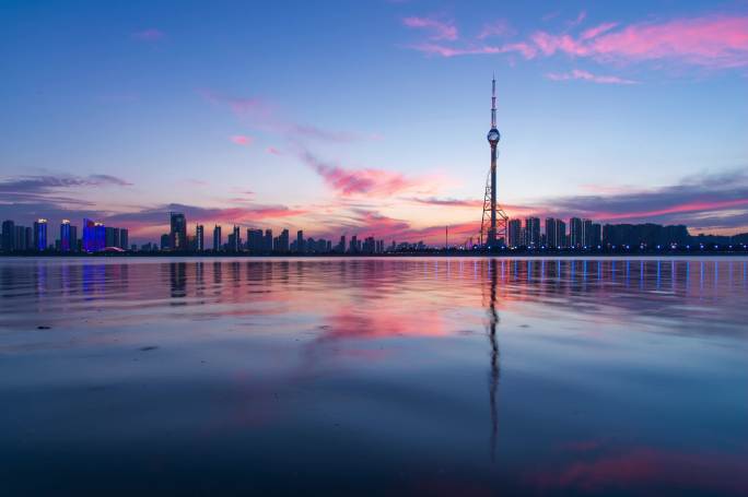 临沂沂河夜景