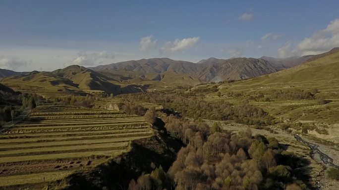 青海 龙羊峡 大峡谷 秋季 航拍