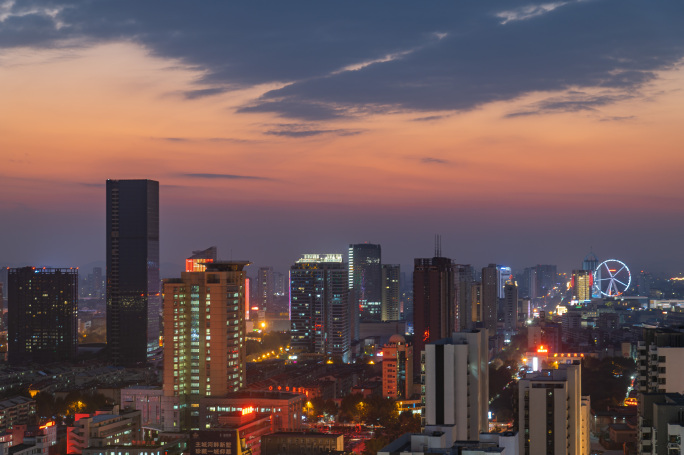 临沂城市夜景延时摄影