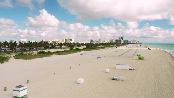 迈阿密海滩不向公众开放