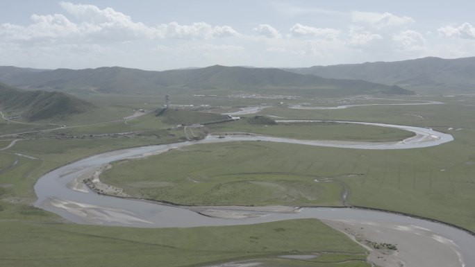 红原月亮湾湿地4k