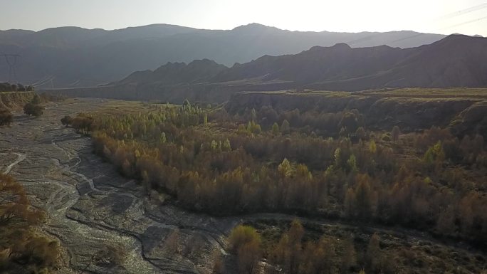 青海 龙羊峡 大峡谷 秋季 航拍