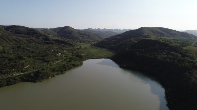 宜君福地湖风景区航拍4K宜君旅游宣传片