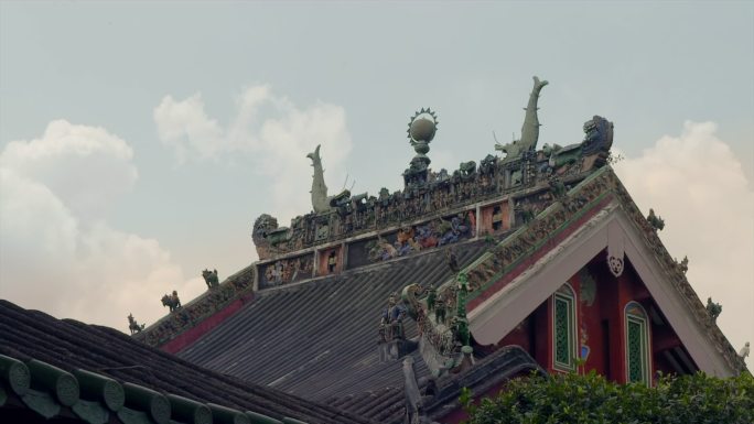 古建筑 屋顶 雕刻 历史 人文