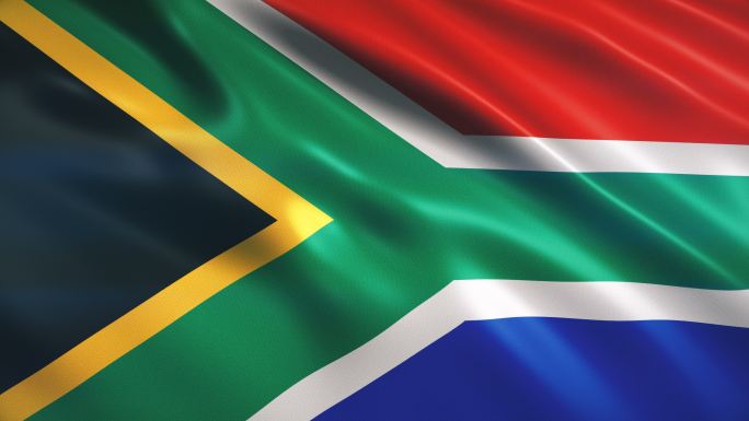 南非国旗视频素材