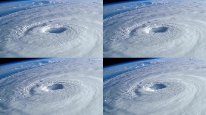 大型五级飓风雷暴气候数字动画龙卷风暴雨