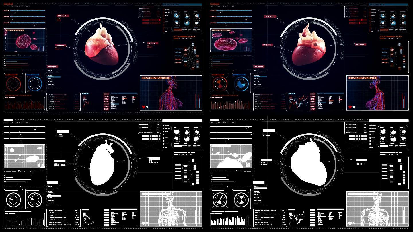 扫描心脏心肺系统心脏-内部器官心脏形状