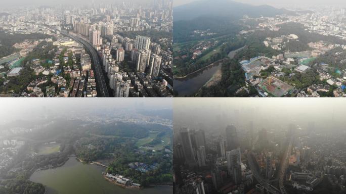 4K广州越秀区市区航拍空镜 2018年