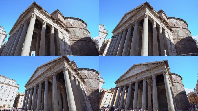 参观罗马万神殿城市城市广场城市街道