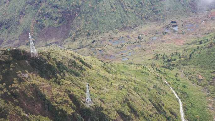 独龙江高山电网航拍3