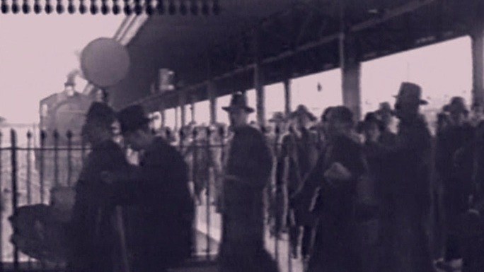 20年代30年代民国北平火车站北京站站台