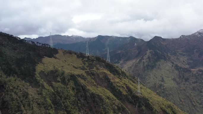 独龙江高山电网航拍4