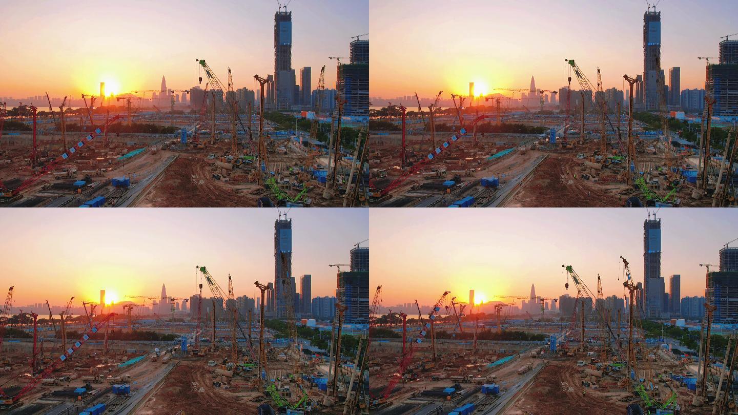 建设中的深圳湾超级总部