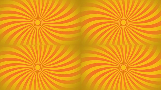 黄色和橙色漩涡背景