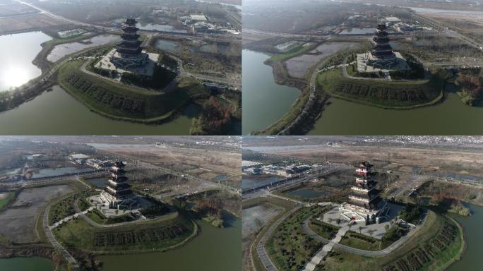 宝鸡眉县博物馆航拍4K眉县旅游眉县宣传片