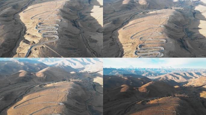 西藏十环公路航拍
