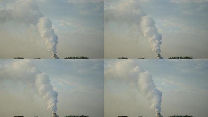 空气污染白烟滚滚