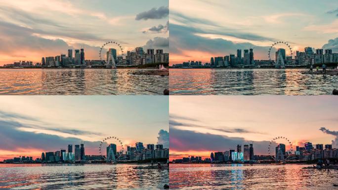 深圳欢乐港湾：亚洲最大海景摩天轮日转夜