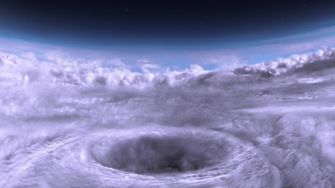 飓风之眼动画旋涡气流暴风台风极端天气
