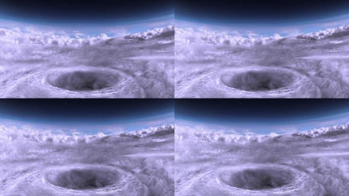 飓风之眼动画旋涡气流暴风台风极端天气