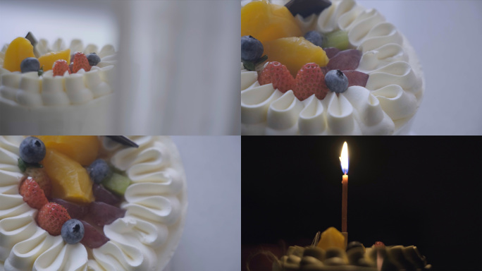生日蛋糕吹蜡烛