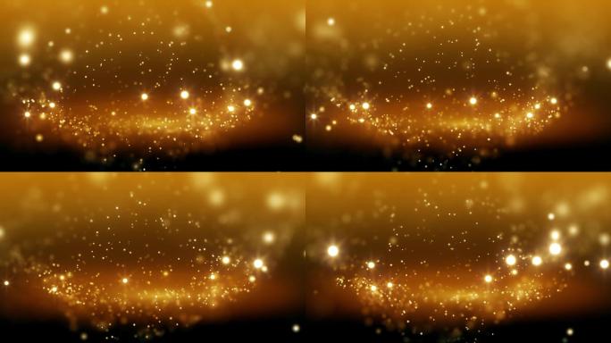 黄金电影粒子抽象运动循环