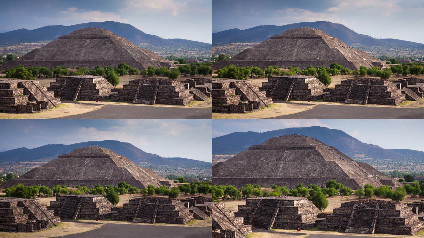 墨西哥特奥蒂瓦坎印第安文明古城遗址历史遗