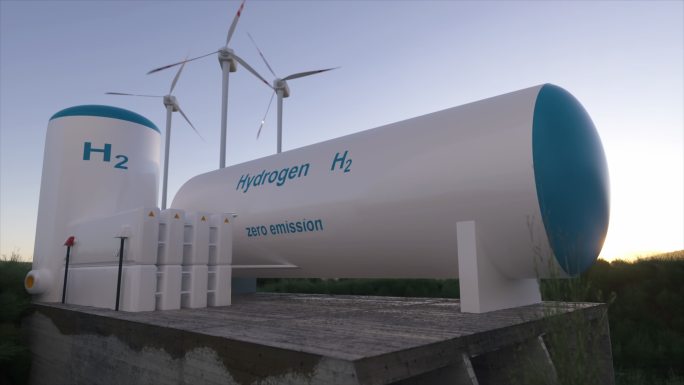 可再生能源生产氢气罐能源危机H2储存罐