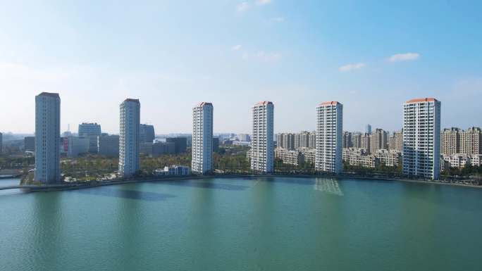 上海市闵行区兰香湖航拍全景4K超清晰