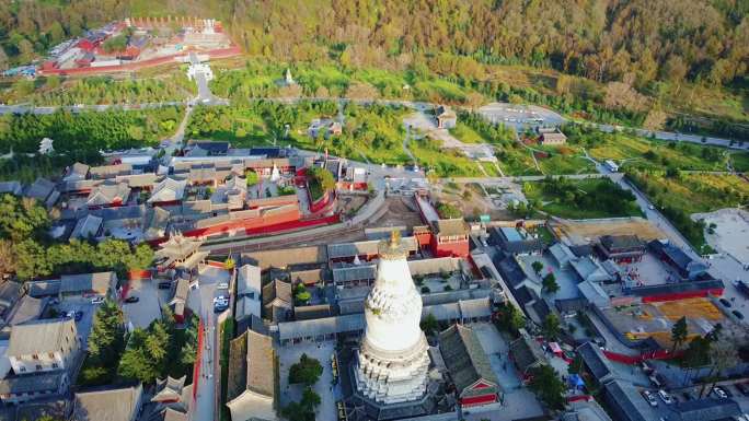 4K航拍短片.五台山中心寺庙群